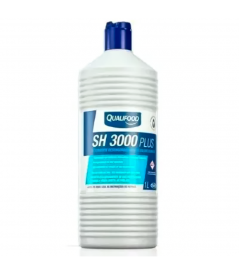 Detergente desengordurante alcalino clorado higiene de indústrias alimentícias 1L - SH3000 Plus Qualimilk Qualifood