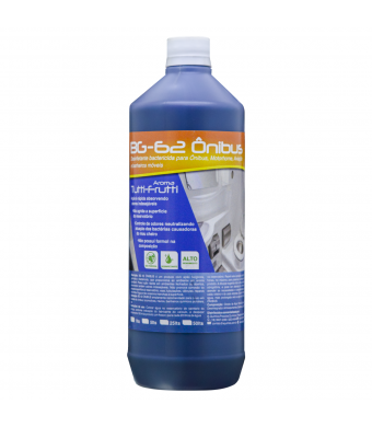 Desinfetante Solvente Bactericida Bg Ônibus 1L Para Banheiros Moveis, Motorhome, Ônibus E Aviação