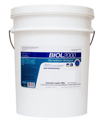 Biol 2000 Saneante Biológico 10 kilos Para Limpeza de Ralos, Fosssas, Entupimento, Mau Cheiro e Transbordamento