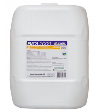 Biol 2000 Saneante Biológico 20 Litros Para Limpeza de Ralos, Fosssas, Entupimento, Mau Cheiro e Transbordamento