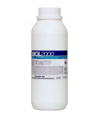 Biol 2000 Saneante Biológico 1 Litro liquido  Limpeza de Ralos, Fosssas, Entupimento, Mau Cheiro e Transbordamento