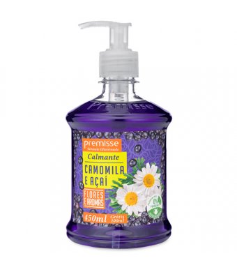 Sabonete líquido flores e aromas camomila e açaí 450ml - PREMISSE