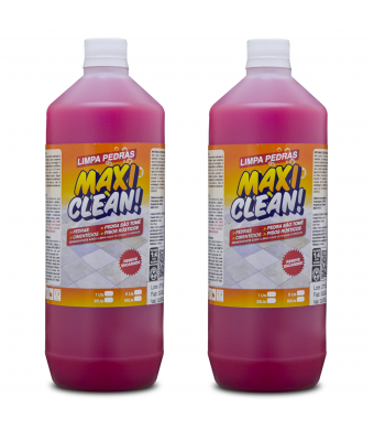 Kit Limpa pedras concentrado Maxi Clean 2 Unidades de 1Lts - (Piso externo) 