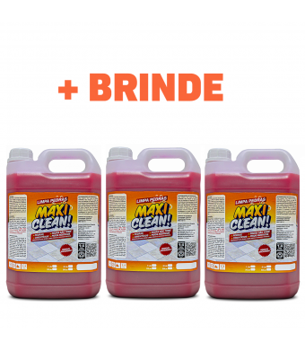 Kit Limpa pedras concentrado Maxi Clean 3 Uniddades de 5Lts + Brinde - (Piso externo) 