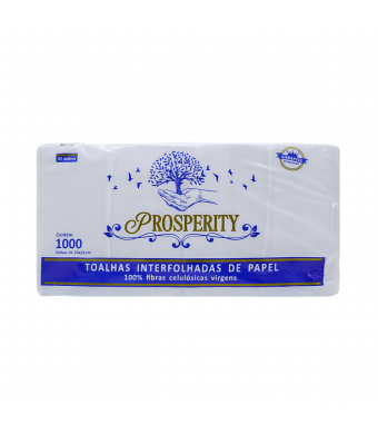 Papel Toalha Branco Interfolhado 2 Dobras Contém 1000