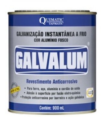 GALVALUM – GALVANIZAÇÃO ALUMINIZADA A FRIO QUIMATIC - 900ML