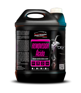 Removedor de manchas de água em Vidro removedor ácido 5L - SUPER MÁQUINA 