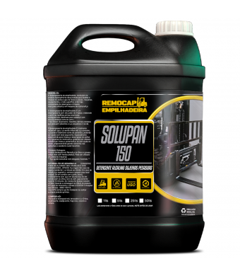 Detergente Alcalino para Limpeza de Empilhadeira Solupan 150 Remocap Empilhadeira 5L