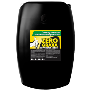 Desengraxante solvente biodegradável limpa motor a seco 50Lts - ZERO GRAXA (Remove Graxa, Óleo e Piche)