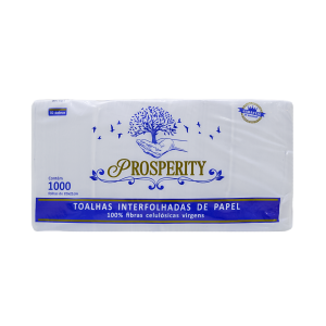 Papel Toalha Branco Interfolhado 2 Dobras Contém 1000