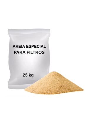 Areia Especial para Filtro de Piscina 25kg Tamanho Médio - Erga
