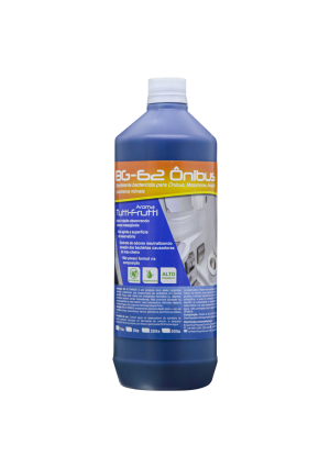 Desinfetante Solvente Bactericida Bg Ônibus 1L Para Banheiros Moveis, Motorhome, Ônibus E Aviação