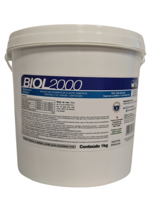 Biol 2000 Saneante Biológico 1 kilo Pó Para Limpeza de Ralos, Fosssas, Entupimento, Mau Cheiro e Transbordamento 