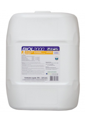 Biol 2000 Saneante Biológico 20 Litros Para Limpeza de Ralos, Fosssas, Entupimento, Mau Cheiro e Transbordamento