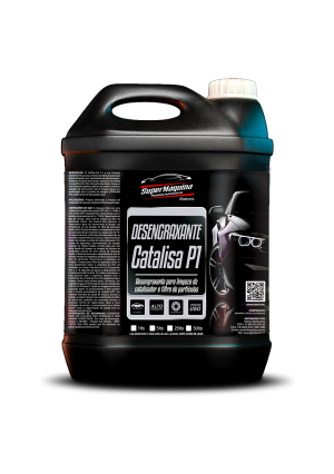 DESENGRAXANTE CATALISA P1 - DESENGRAXANTE PARA LIMPEZA DO CATALISADOR E FILTRO DE PARTÍCULA - SUPER MÁQUINA 5L