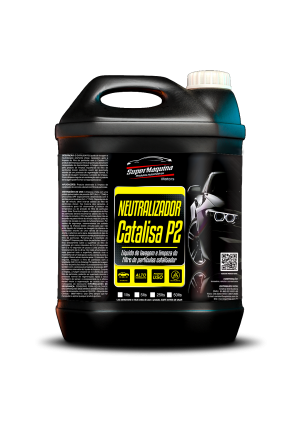 NEUTRALIZADOR CATALISA P2 - LÍQUIDO DE LAVAGEM E LIMPEZA DO FILTRO DE PARTICULAS CATALISADOR - SUPER MÁQUINA 5L