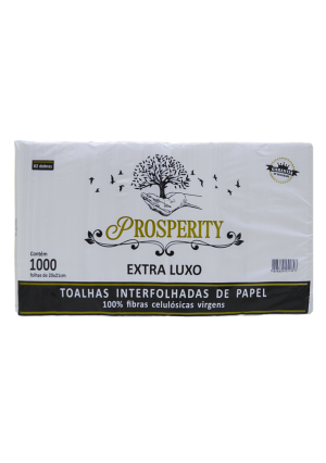 Papel Toalha Luxo Interfolhado 2 Dobras Contém 1000