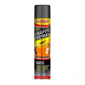 Grafite spray lubrificante a seco não engordura, insento de óleo 300ml - LUXCAR (ideal para lubrificar)