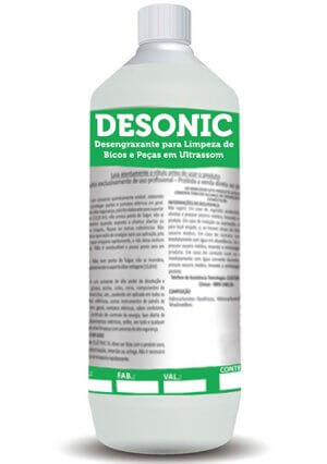 Desengraxante para limpeza de bicos injetores em Ultrassom 1L - DESONIC (Uso Diluído)