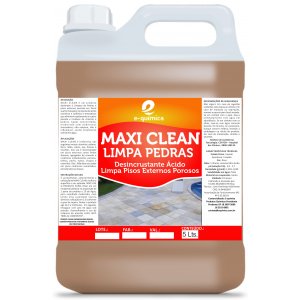 Limpa Pedras MAXI CLEAN Concentrado Piso Externo 5 Litros