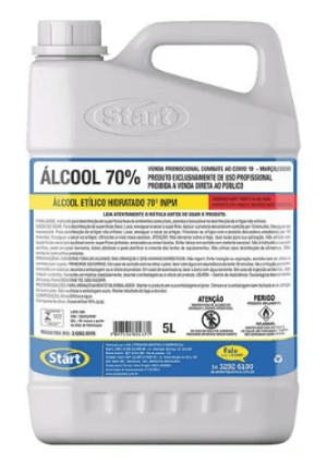Álcool Liquido 70% Start - 5L