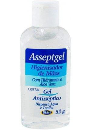 ÁLCOOL EM GEL CRISTAL ASSEPTGEL - 52g