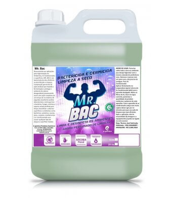 Mr BAC Bactericida e Germicida com Odorizador Limpeza a Seco - 5L