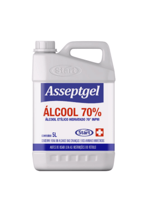 Álcool Liquido 70% Asseptgel Start - 5L