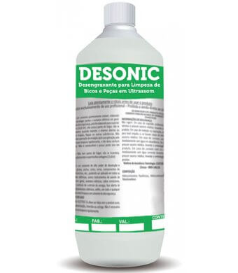 Desengraxante para limpeza de bicos injetores em Ultrassom 1L - DESONIC (Uso Diluído)