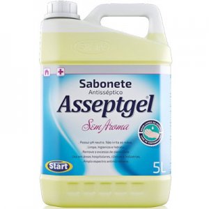 SABONETE ANTISSÉPTICO ASSEPTGEL SEM AROMA - 5L