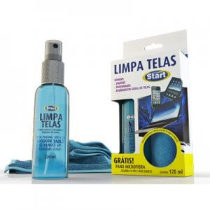 LIMPA TELAS 120 ML E 1 PANO MICROFIBRA 22X25CM START